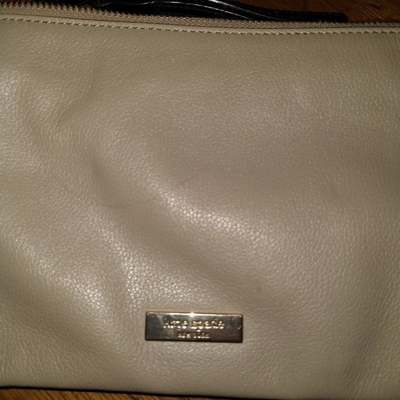 Kate Spade bow ribbon crossbody beige & black - Picture 3 of 6
